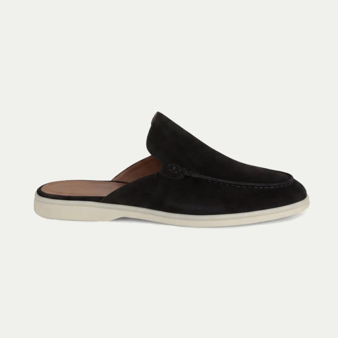 Sandales : Mules homme à enfiler dans Noir de Marche Lino