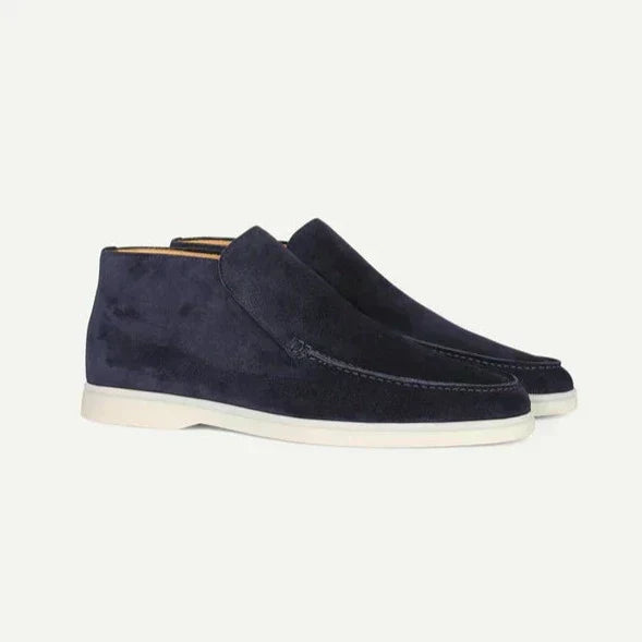 Chaussures : Mocassins montants pour homme dans Bleu marine de Marche Lino