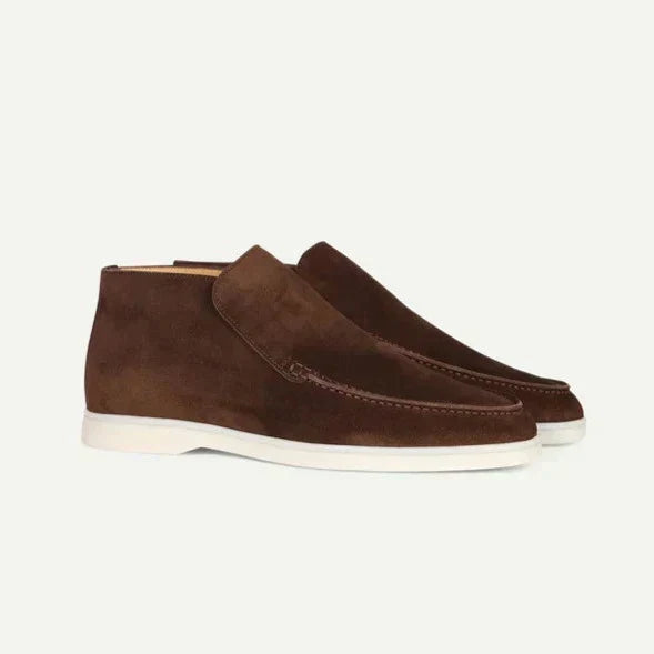 Chaussures : Mocassins montants pour homme dans Marron de Marche Lino
