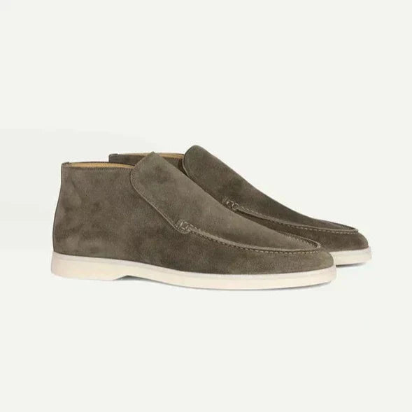Chaussures : Mocassins montants pour homme dans Vert militaire de Marche Lino