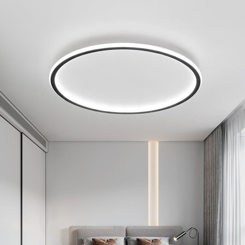 Plafonnier Rond LED Scandinave, Intensité Variable, Aluminium