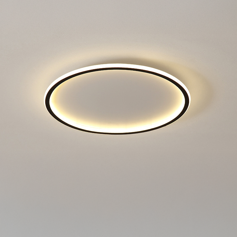 Plafonnier Rond LED Scandinave, Intensité Variable, Aluminium