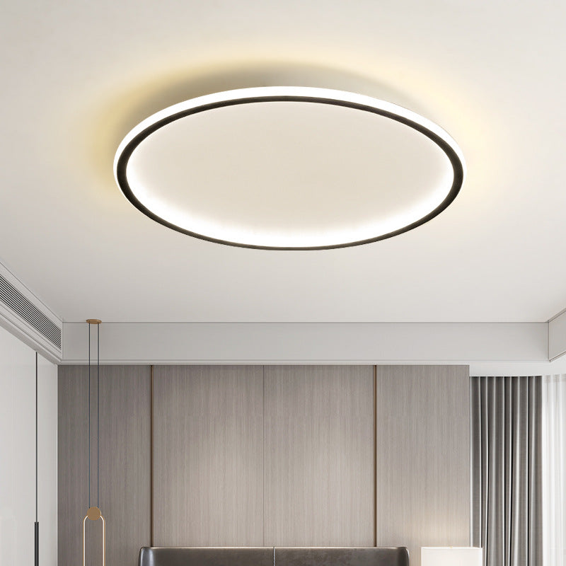 Plafonnier Rond LED Scandinave, Intensité Variable, Aluminium