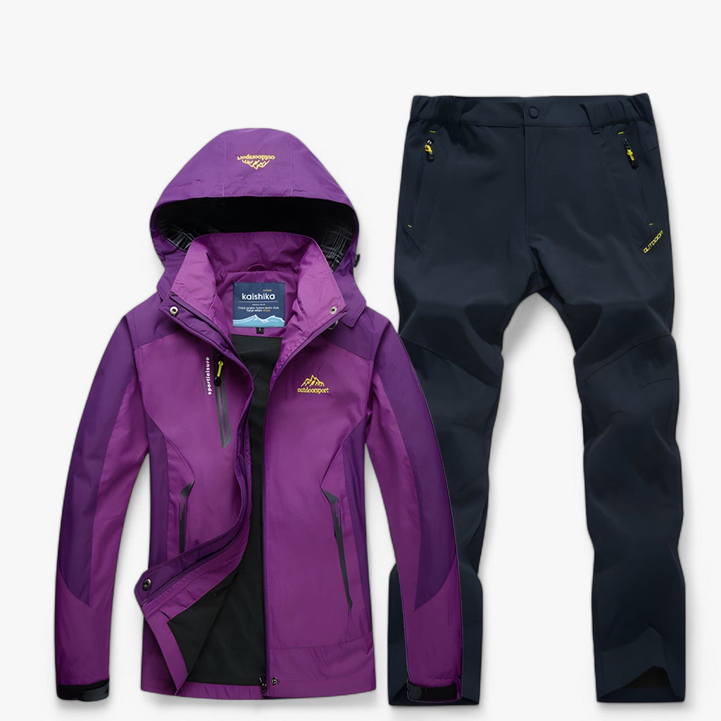 Ensemble de randonnée imperméable avec veste et pantalon Homme