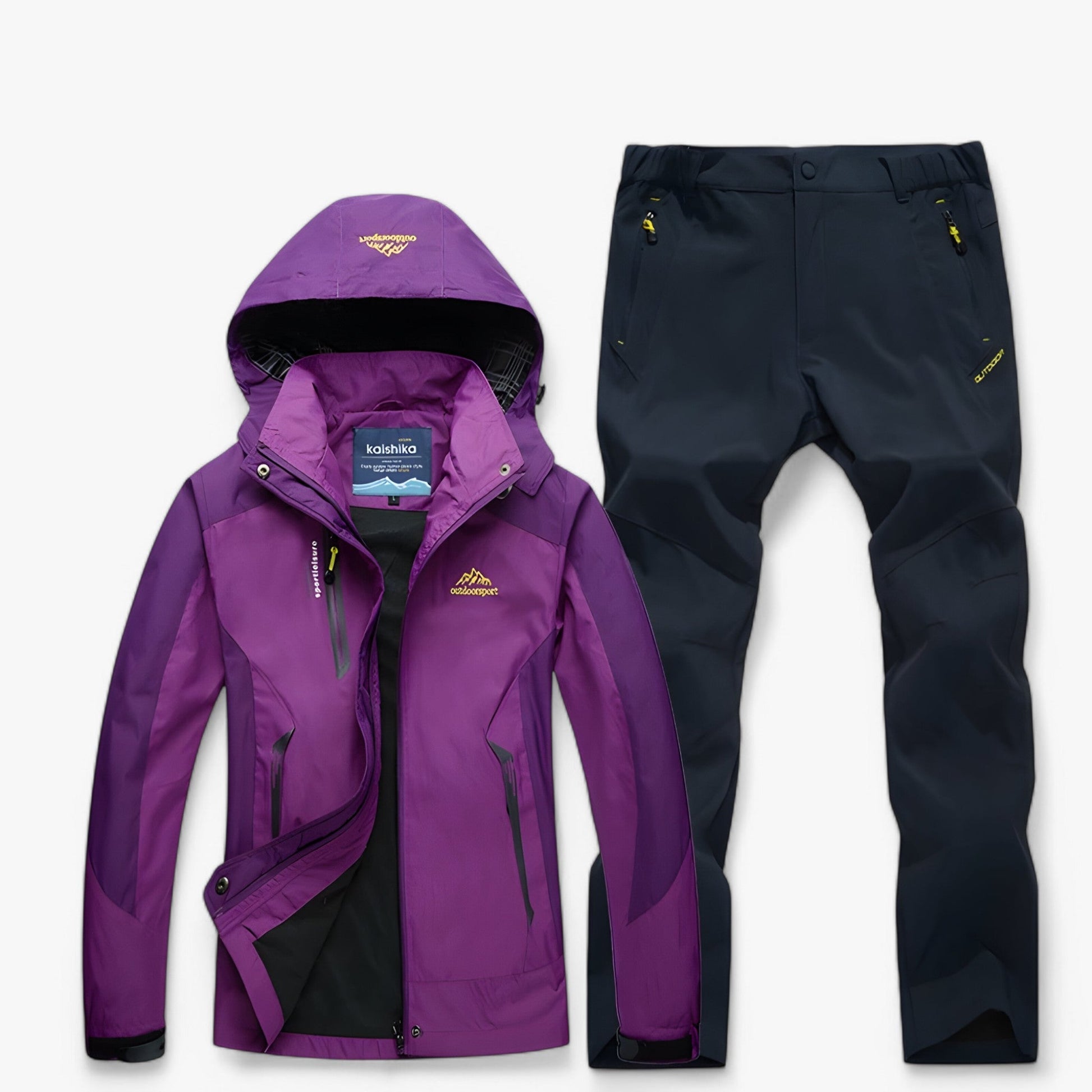 Ensemble de randonnée imperméable avec veste et pantalon Homme