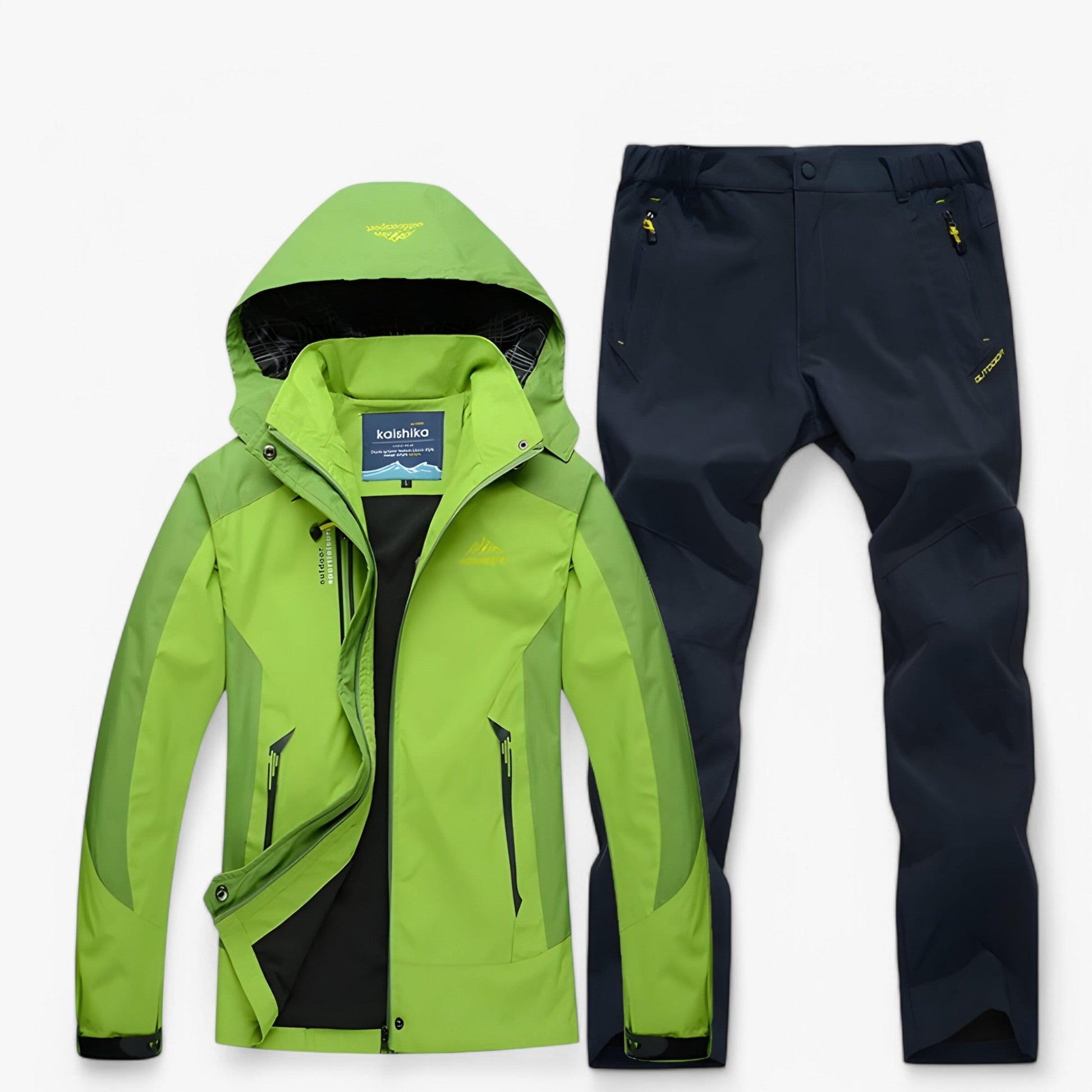 Ensemble de randonnée imperméable avec veste et pantalon Homme