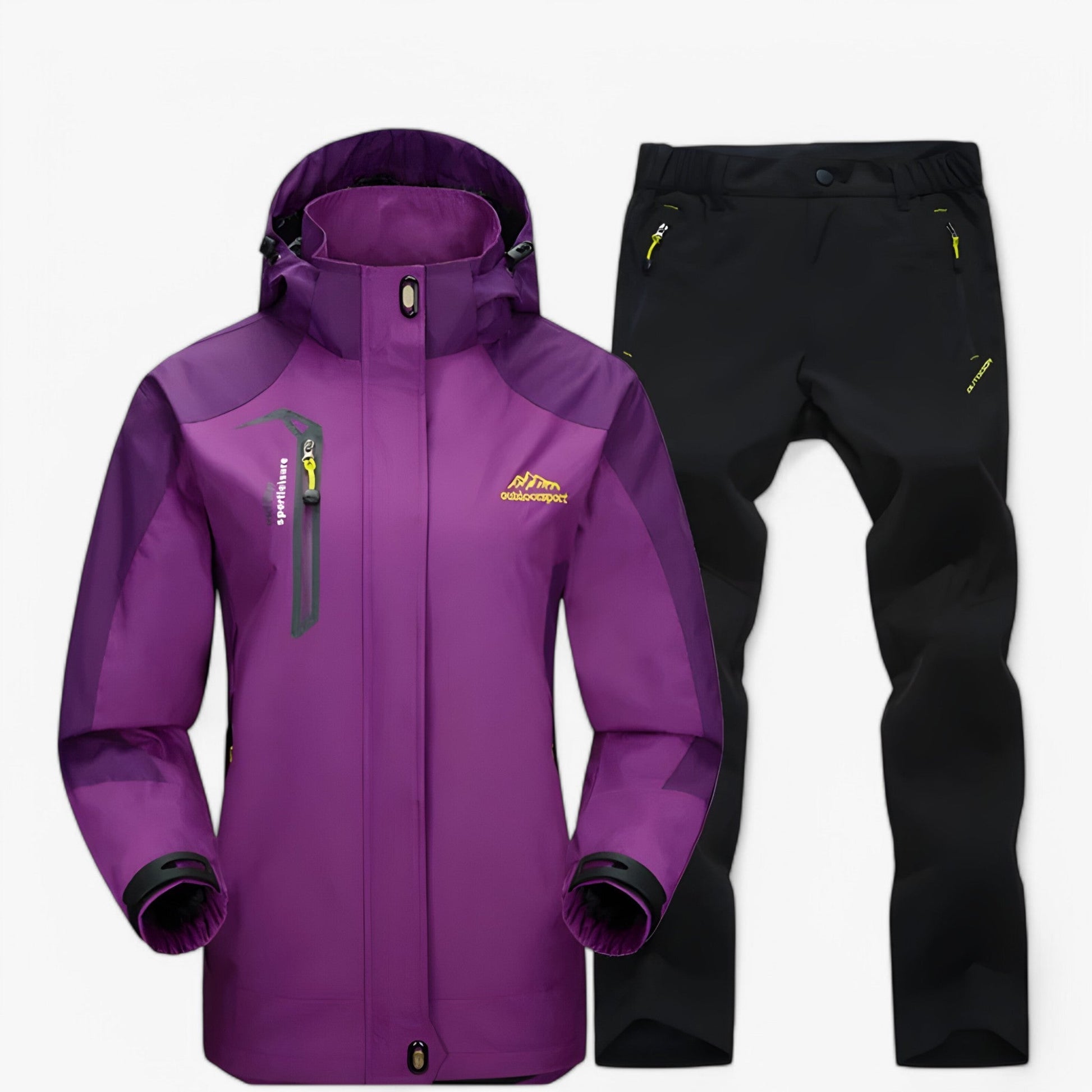 Ensemble de randonnée imperméable avec veste et pantalon Homme