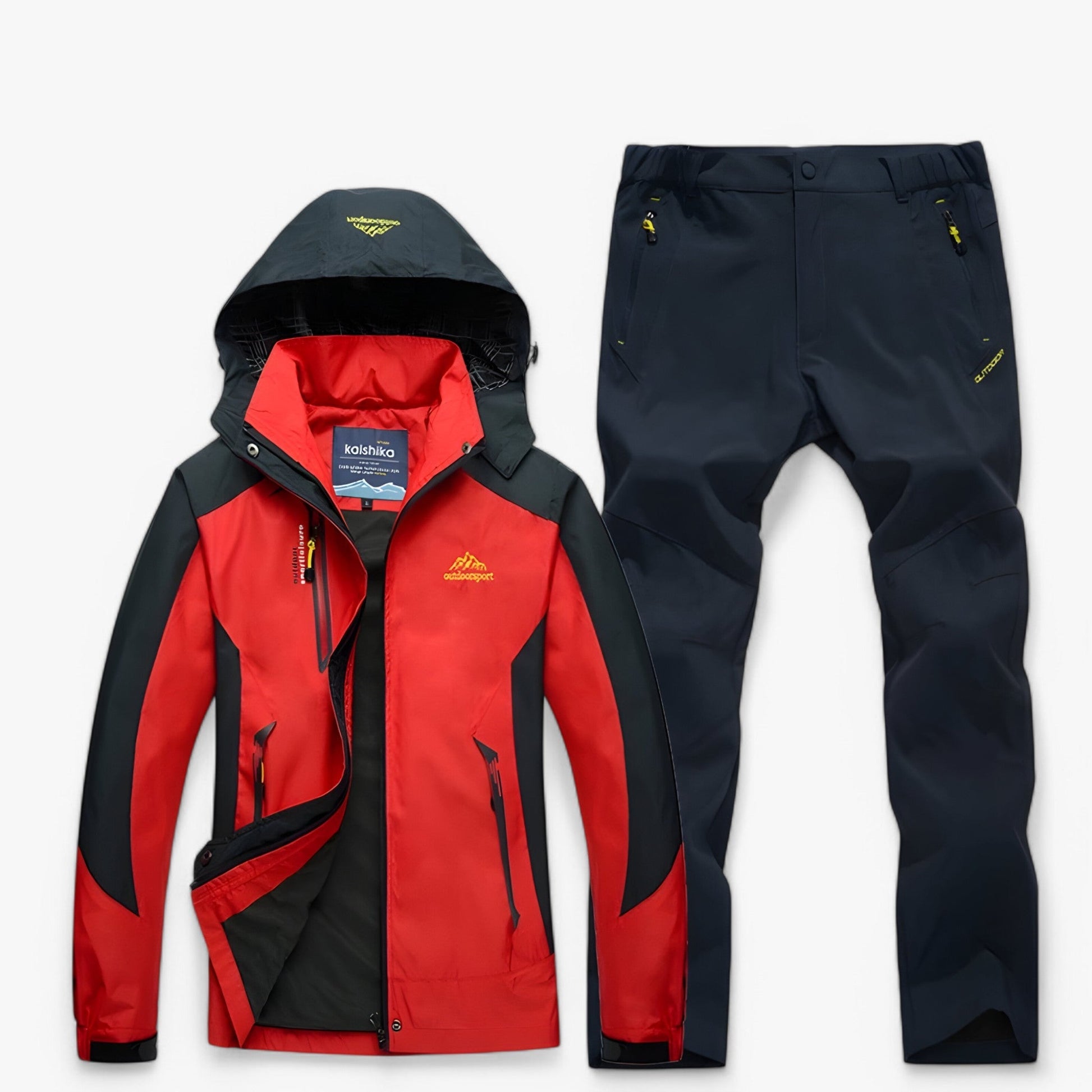Ensemble de randonnée imperméable avec veste et pantalon Homme