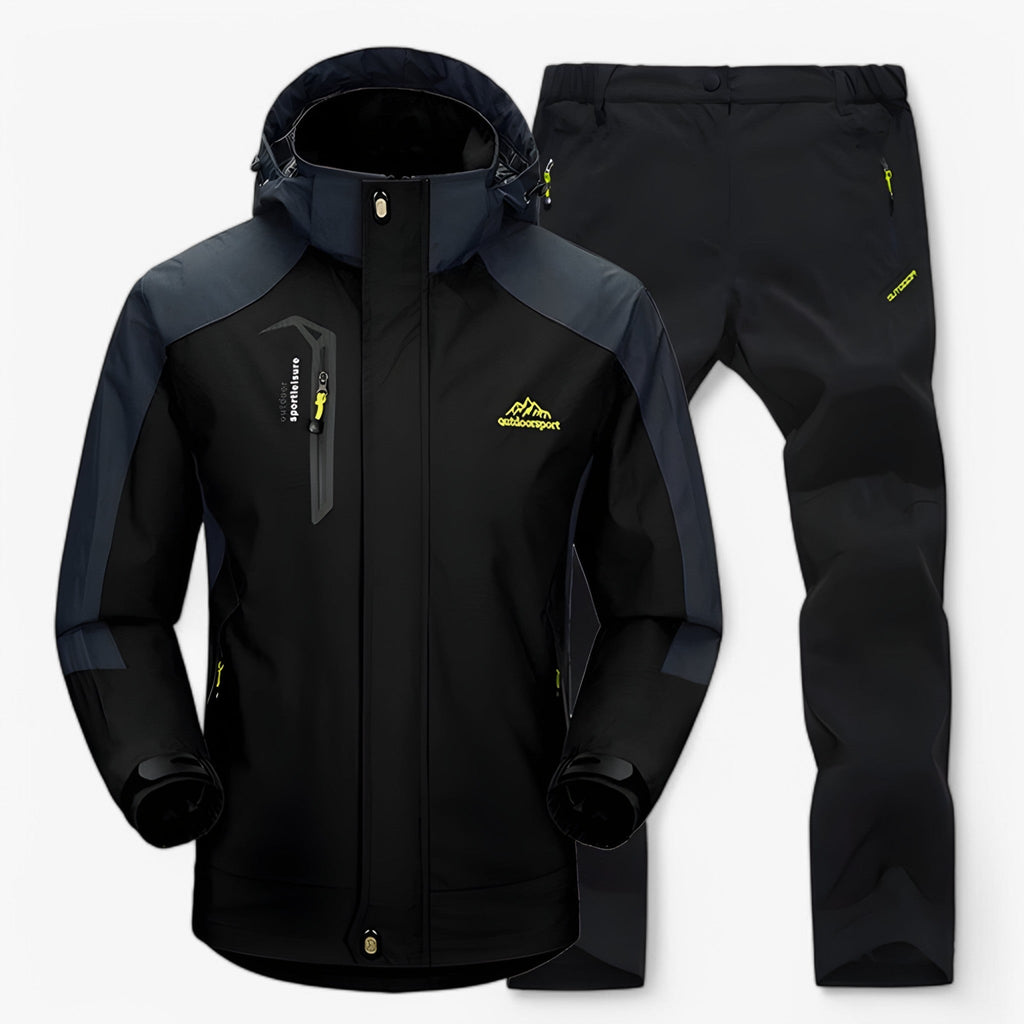 Ensemble de randonnée imperméable avec veste et pantalon Homme