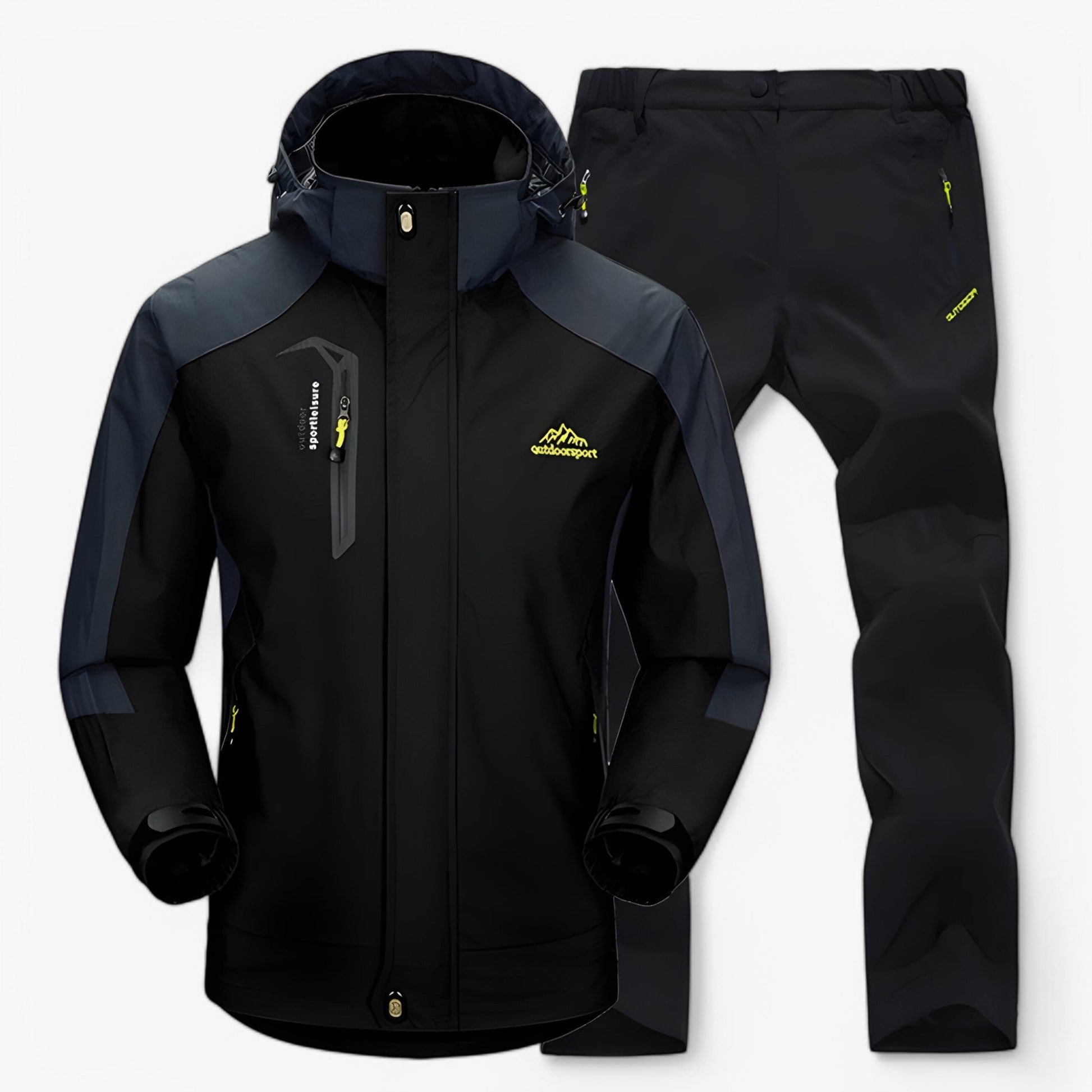 Ensemble de randonnée imperméable avec veste et pantalon Homme