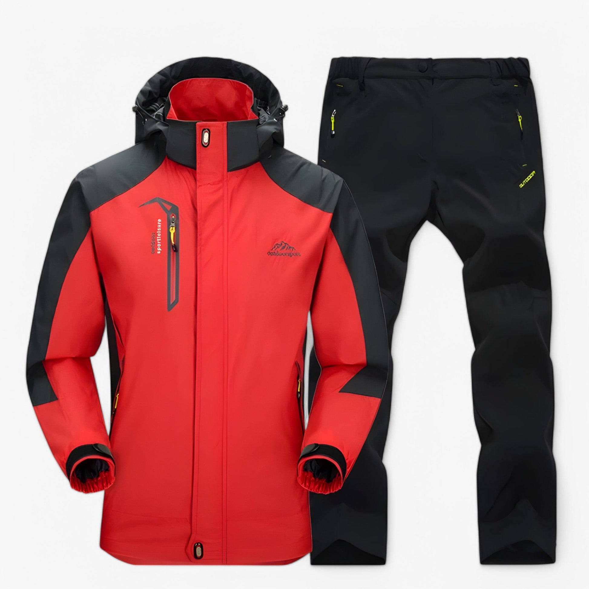 Ensemble de randonnée imperméable avec veste et pantalon Homme