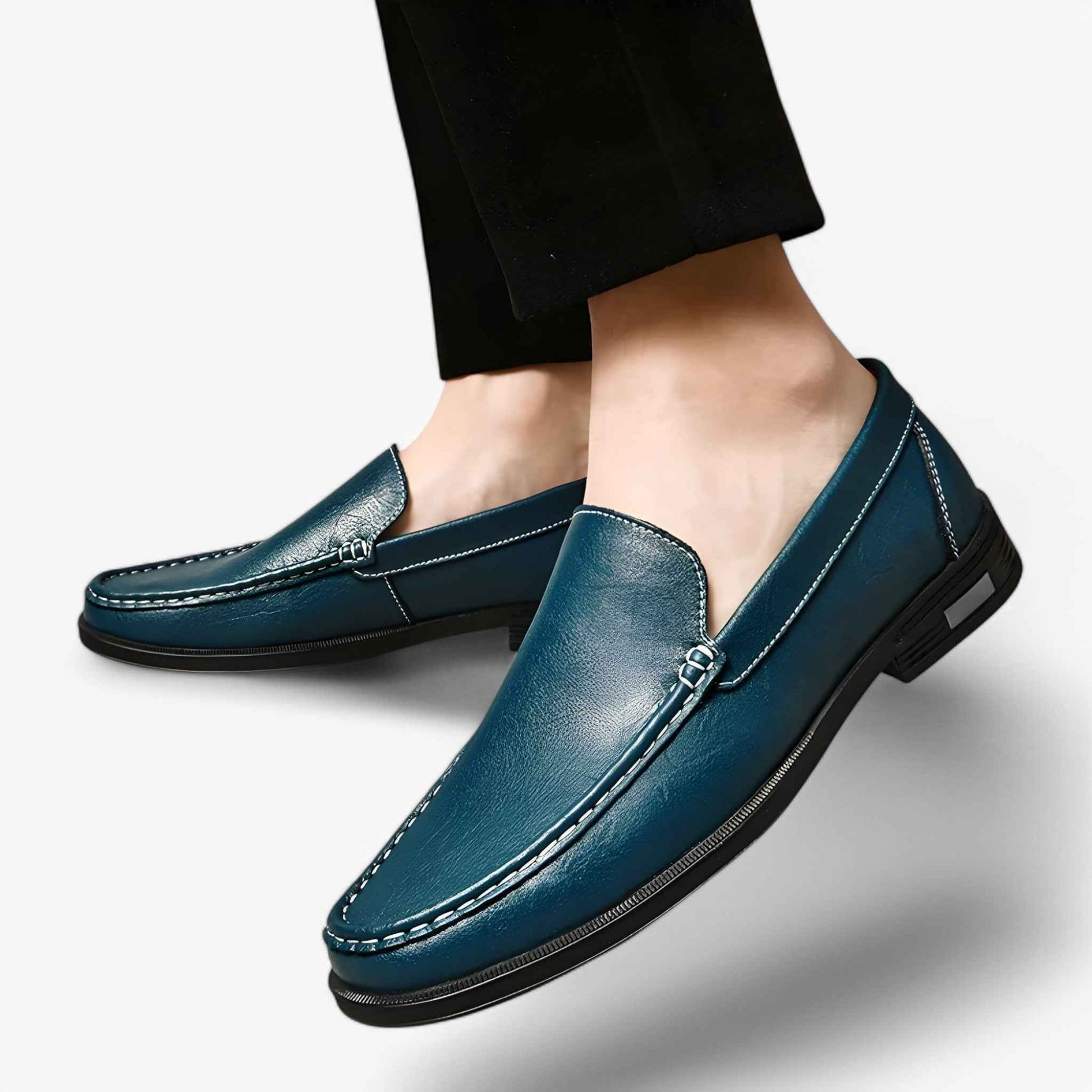 Mocassins Homme Marrons Élégants en Cuir Véritable Artisanaux Comfort Fit