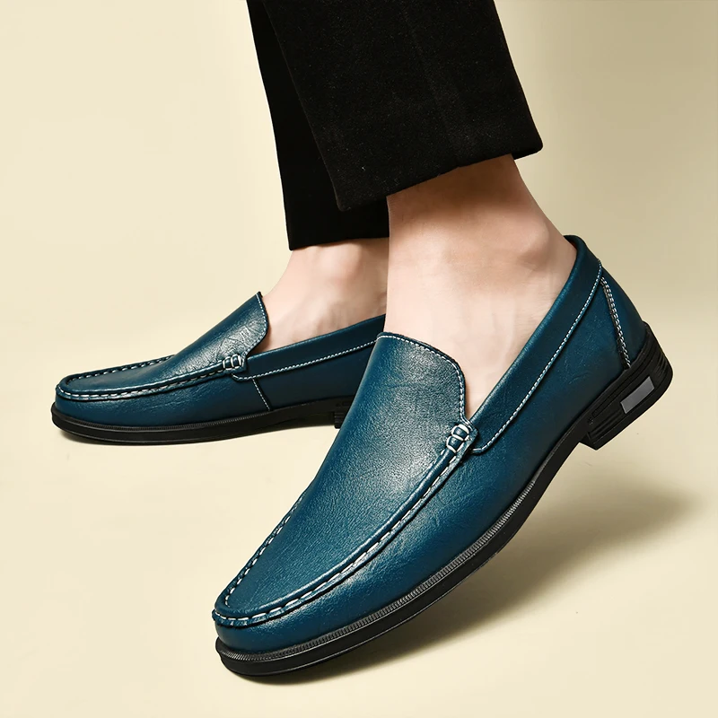 Mocassins Hommes Bleu - Luxor - Élégants