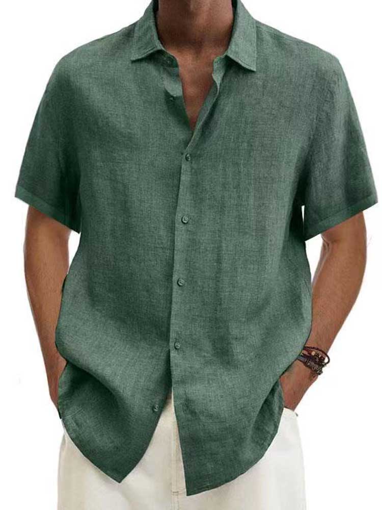 Chemise Homme Manches Courtes Casual - Chemise Quotidienne