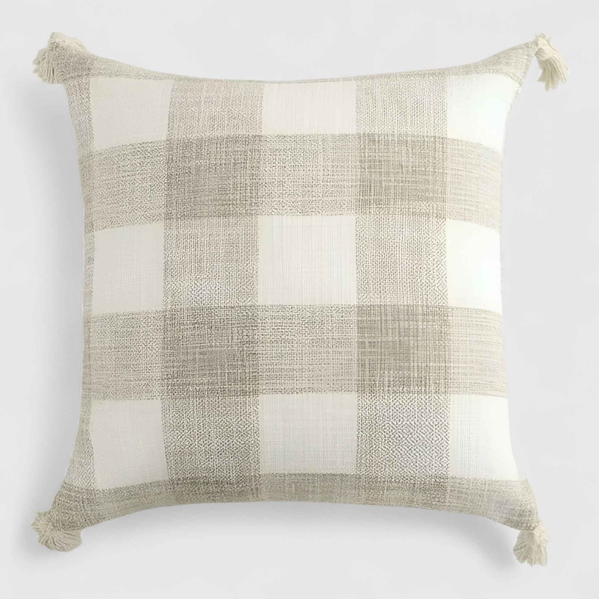 Coussins et housses de coussin : Housse de Coussin en Lin Fait Main Accessoires De Maison dans B 45cm x 45cm de Marche Lino