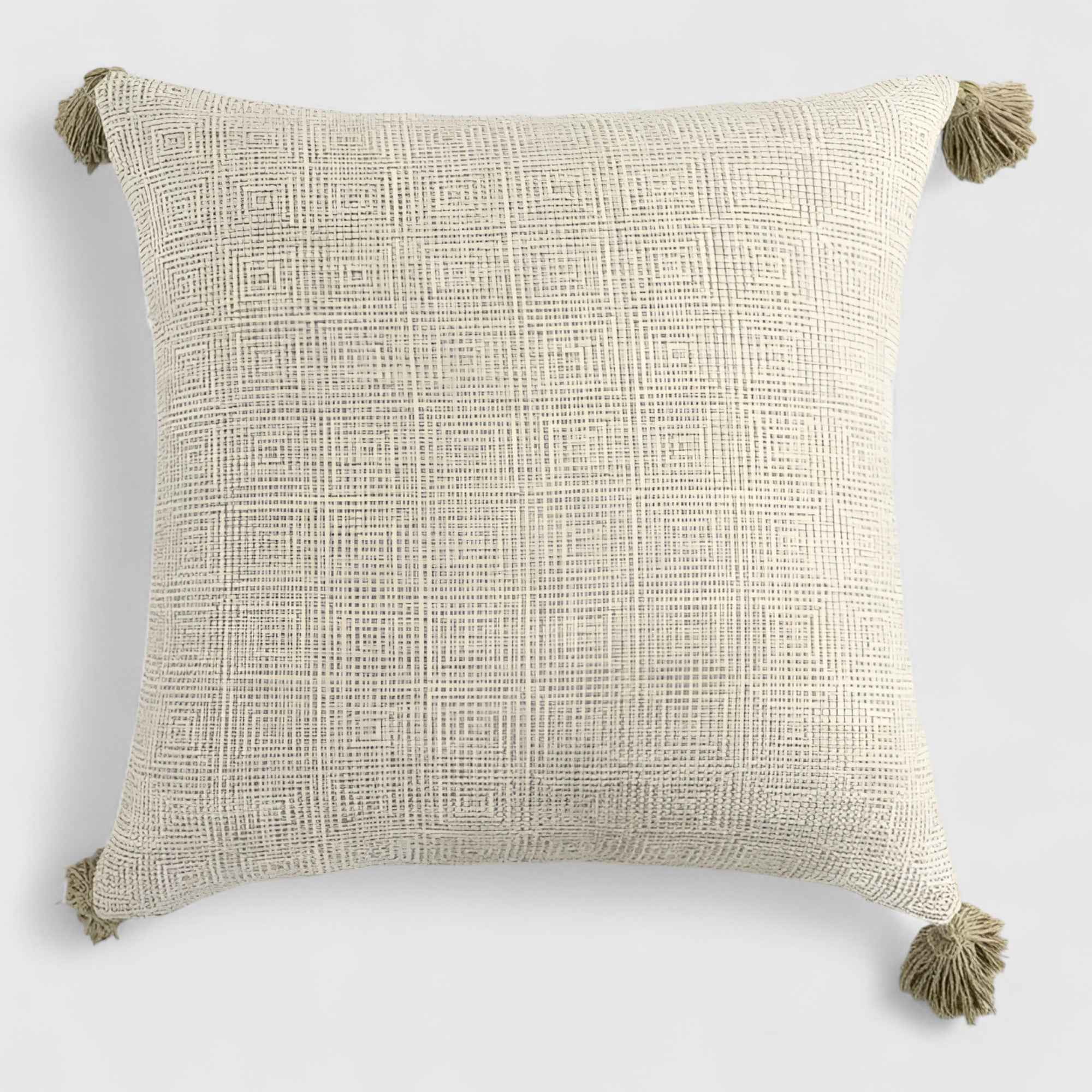 Coussins et housses de coussin : Housse de Coussin en Lin Fait Main Accessoires De Maison dans F 45cm x 45cm de Marche Lino