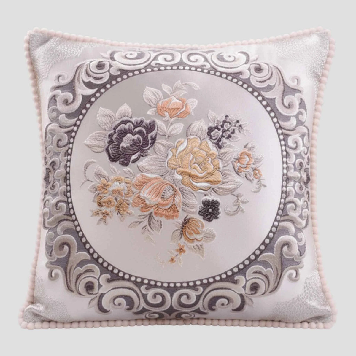 Coussins et oreillers décoratifs : Housse de Coussin en Jacquard Style Européen 48×48 Cm dans J 48x48cm de Marche Lino