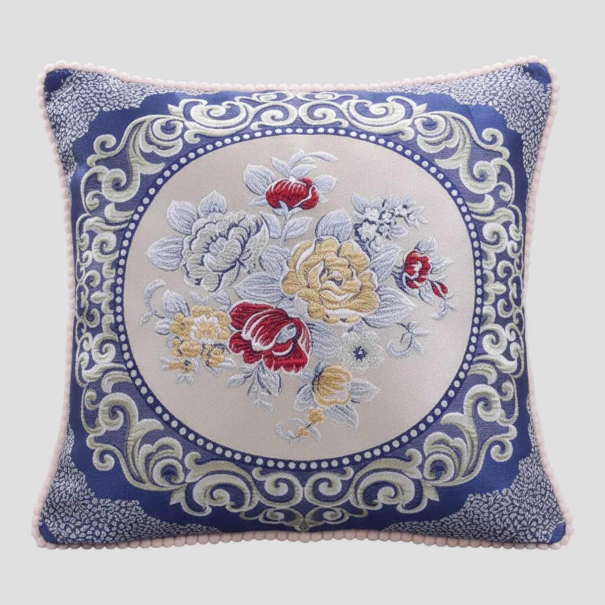 Coussins et oreillers décoratifs : Housse de Coussin en Jacquard Style Européen 48×48 Cm dans M 48x48cm de Marche Lino