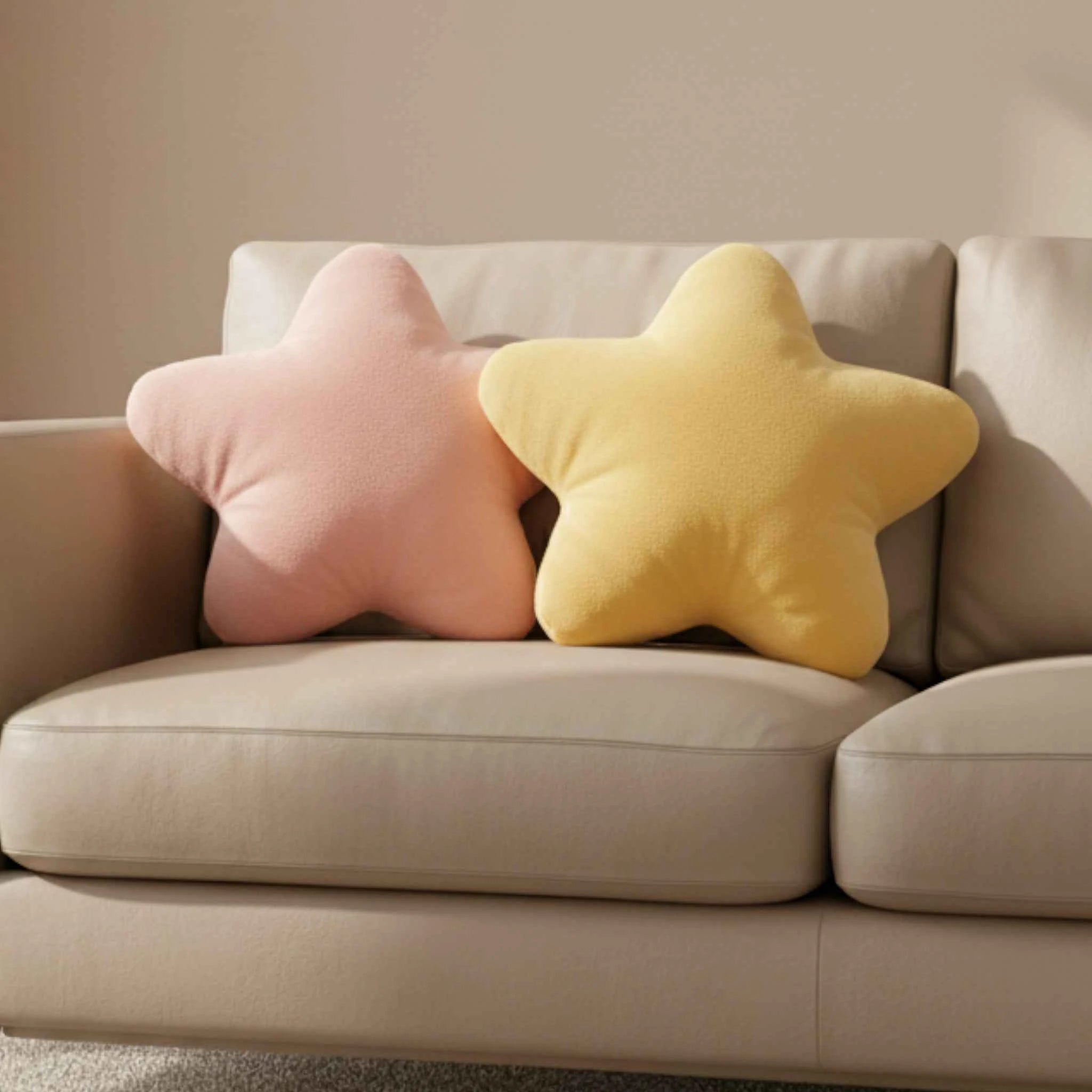 Coussins pour enfants : Coussin Décoratif en Peluche en Forme D'Étoile Coton dans de Marche Lino
