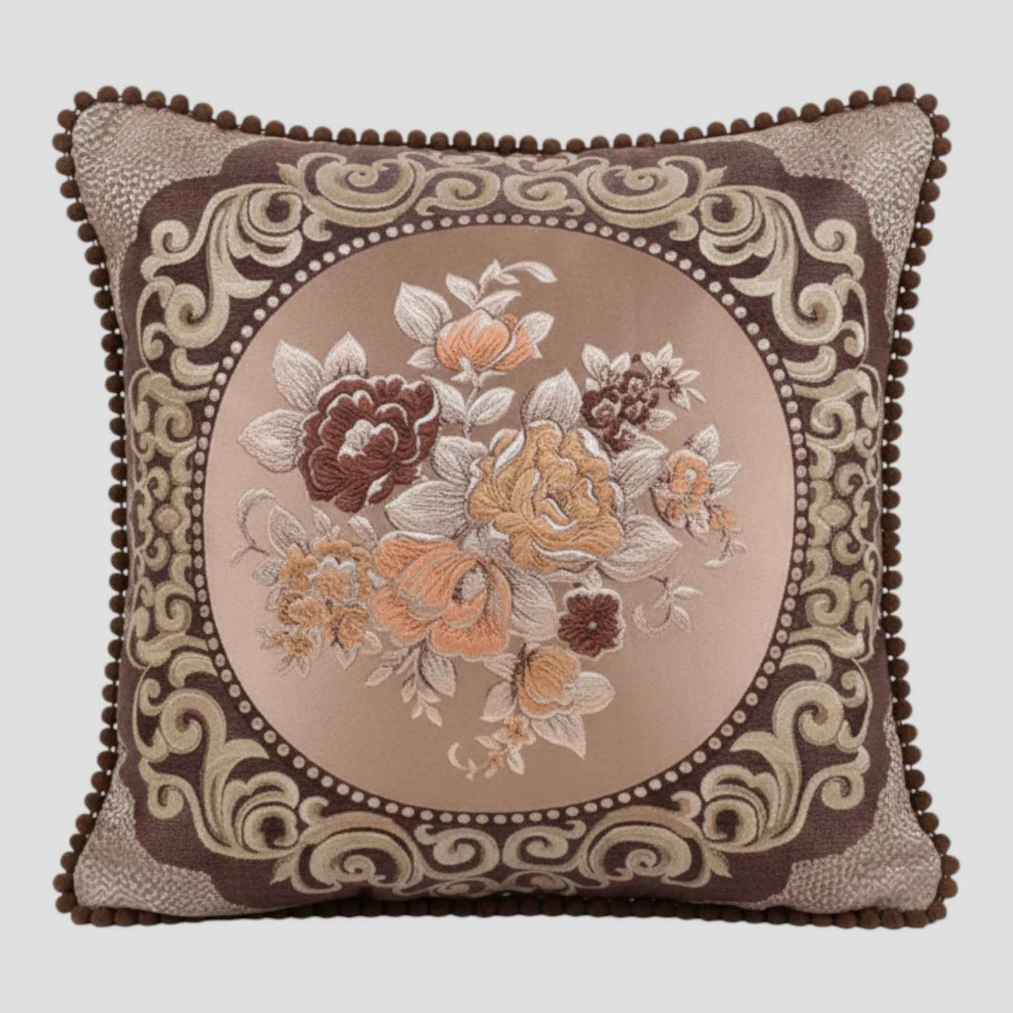 Coussins et oreillers décoratifs : Housse de Coussin en Jacquard Style Européen 48×48 Cm dans K 48x48cm de Marche Lino