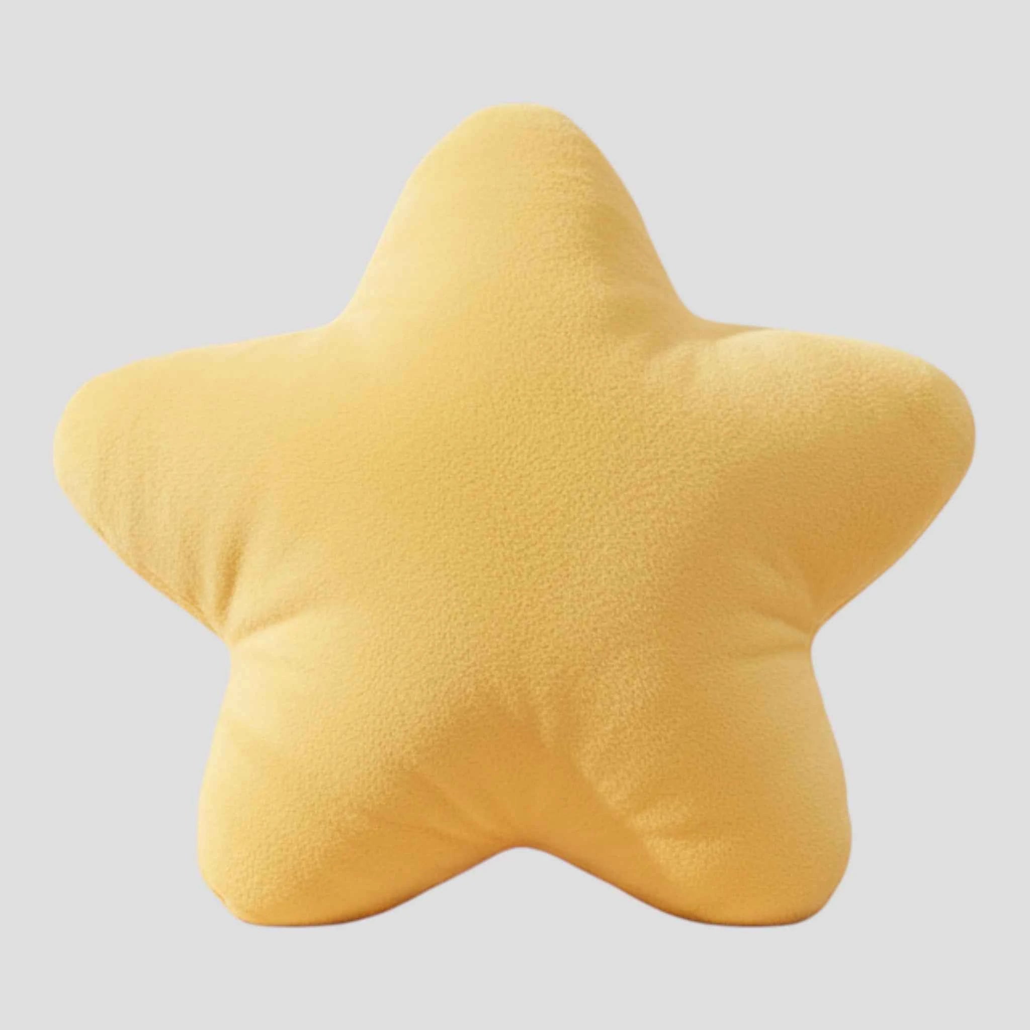 Coussins pour enfants : Coussin Décoratif en Peluche en Forme D'Étoile Coton dans Jaune crème de Marche Lino