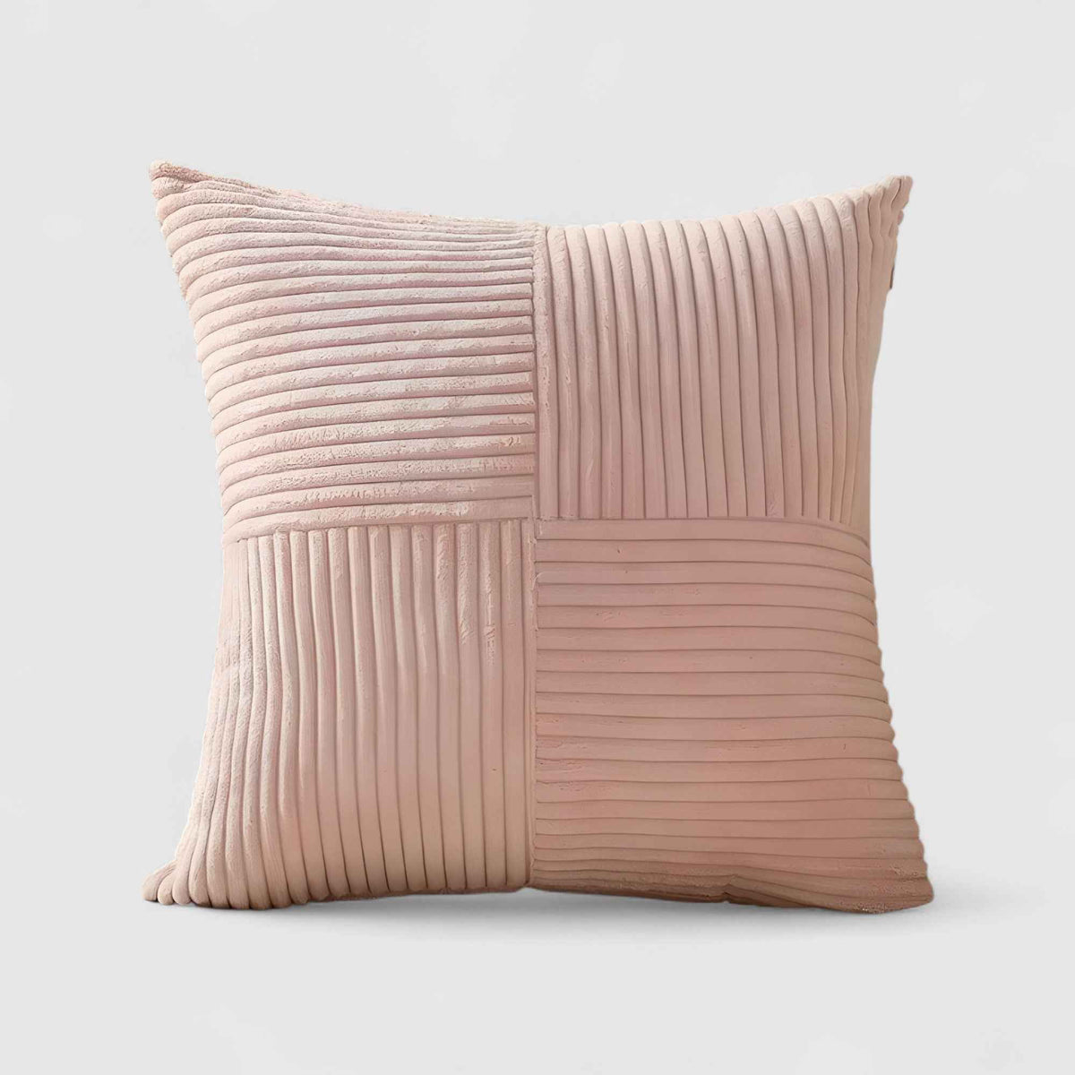 Housses de coussin : Housse de Coussin Velours Côtelé Accessoires De Maison dans Rose 45cm x 45cm de Marche Lino