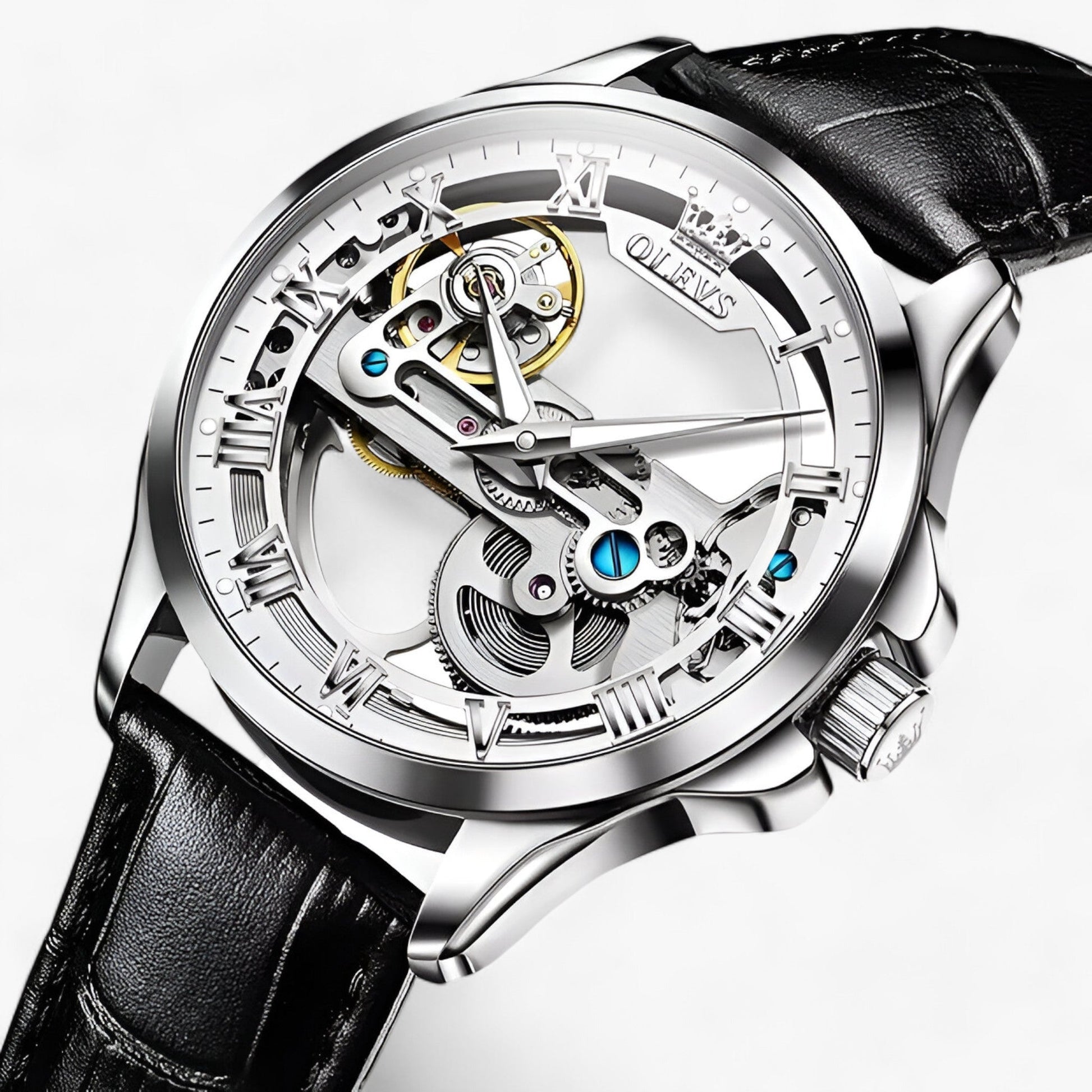 Montre automatique de luxe - Précision et élégance pour hommes Cuir
