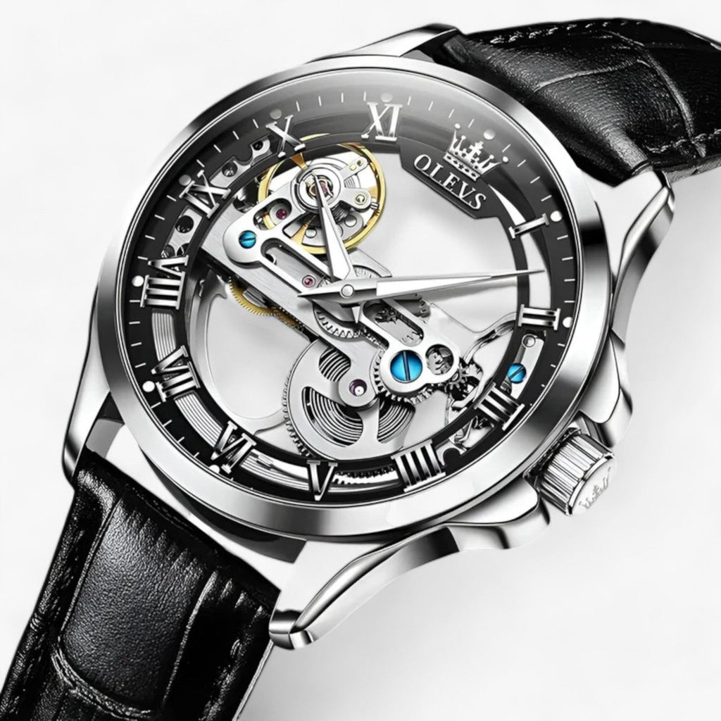 Montre automatique de luxe - Précision et élégance pour hommes Cuir