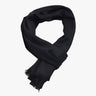 scarf : Écharpe Unie en Polyester Doux - Confort et Style au Quotidien dans Noir de Marche Lino