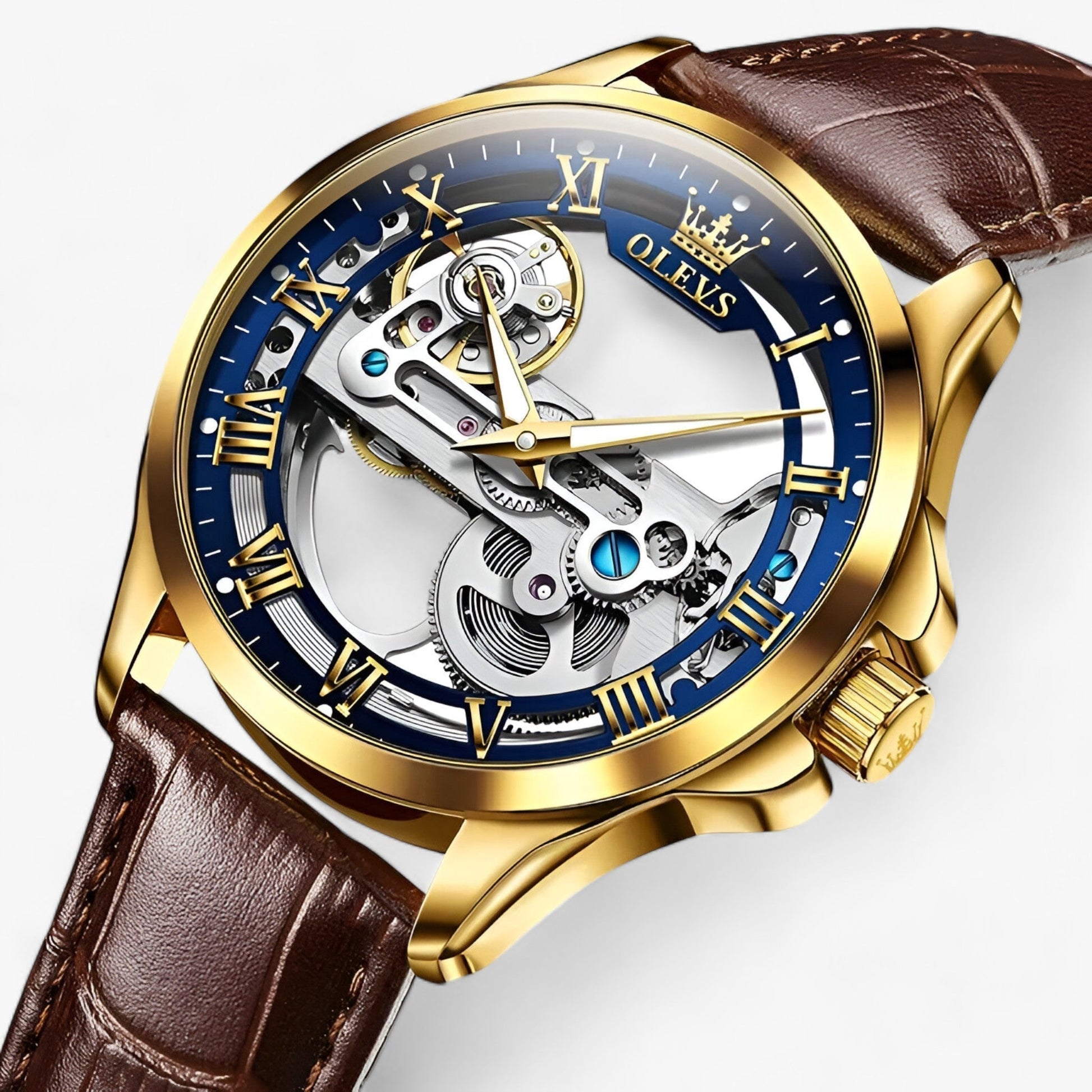Montre automatique de luxe - Précision et élégance pour hommes Cuir