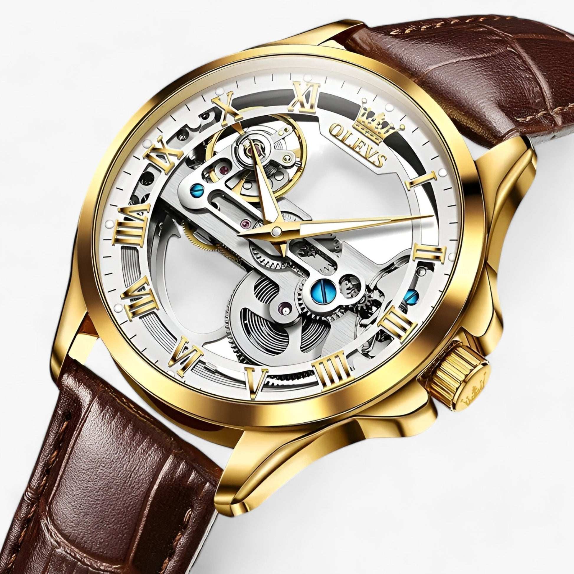 Montre automatique de luxe - Précision et élégance pour hommes Cuir