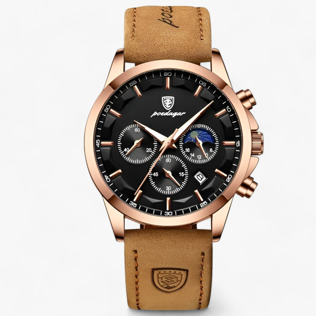 watches : Montre Haut de Gamme pour Homme - Allure Sophistiquée et Fiabilité dans Or rose Noir L de Concept Odense
