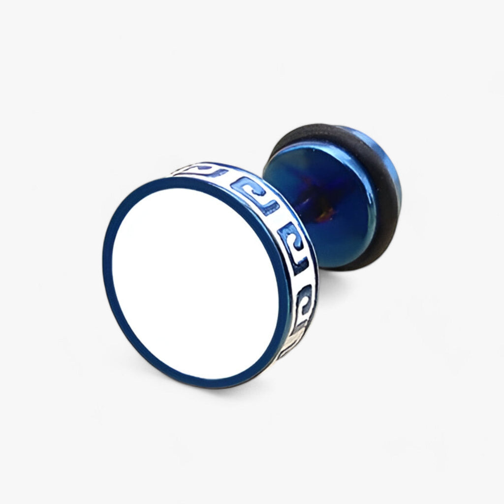 Boucles D'oreilles Homme en Titane Vintage Acier Homme