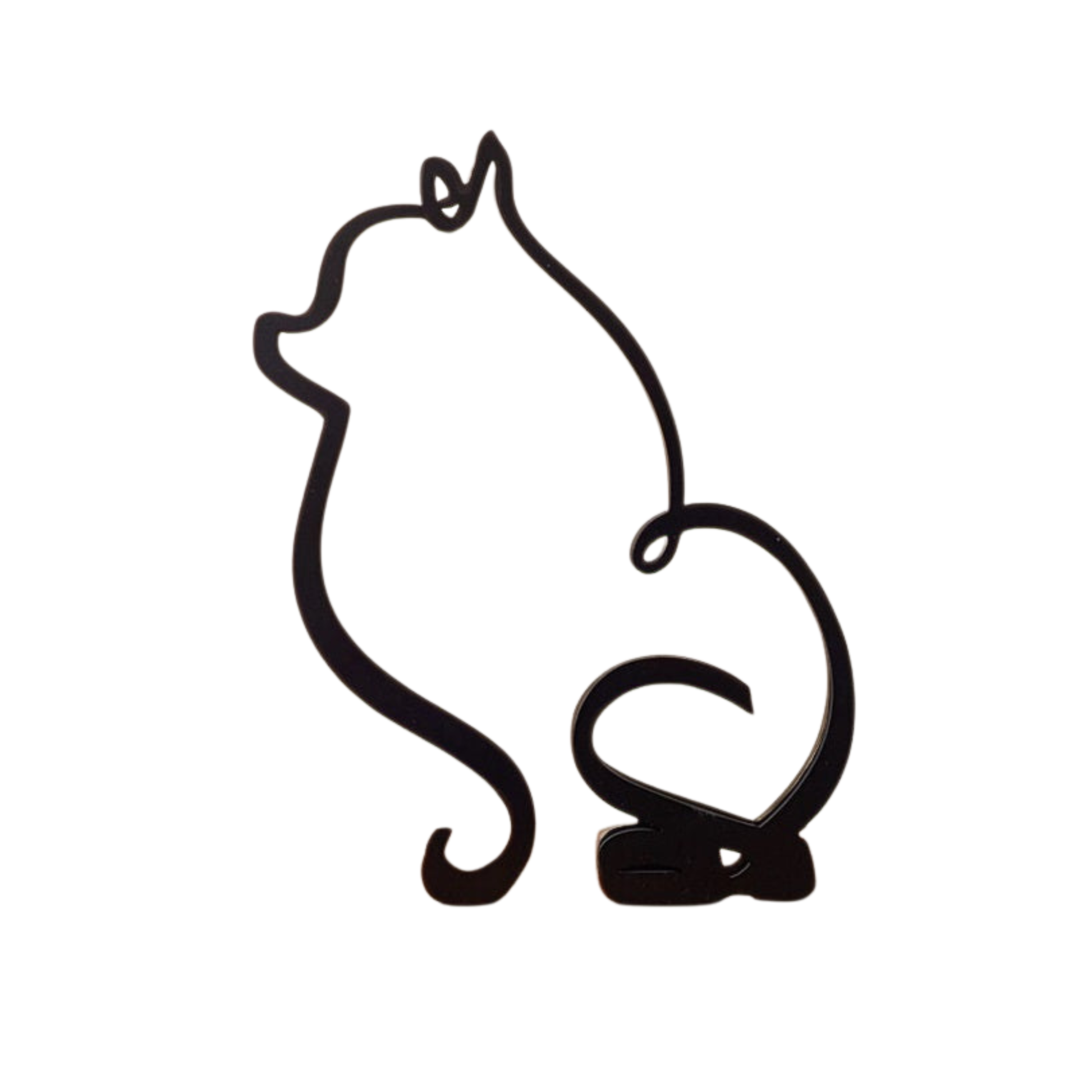 Silhouette d'animal en métal, et minimaliste