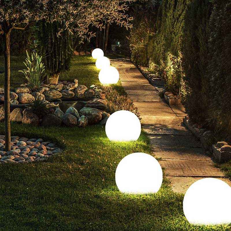 Gartner | Éclairage de jardin sphérique – Éclairage extérieur élégant et économe en énergie pour le jardin