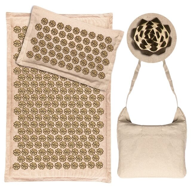 Tapis d'Acupression & Oreiller - 5500 Points de Pression