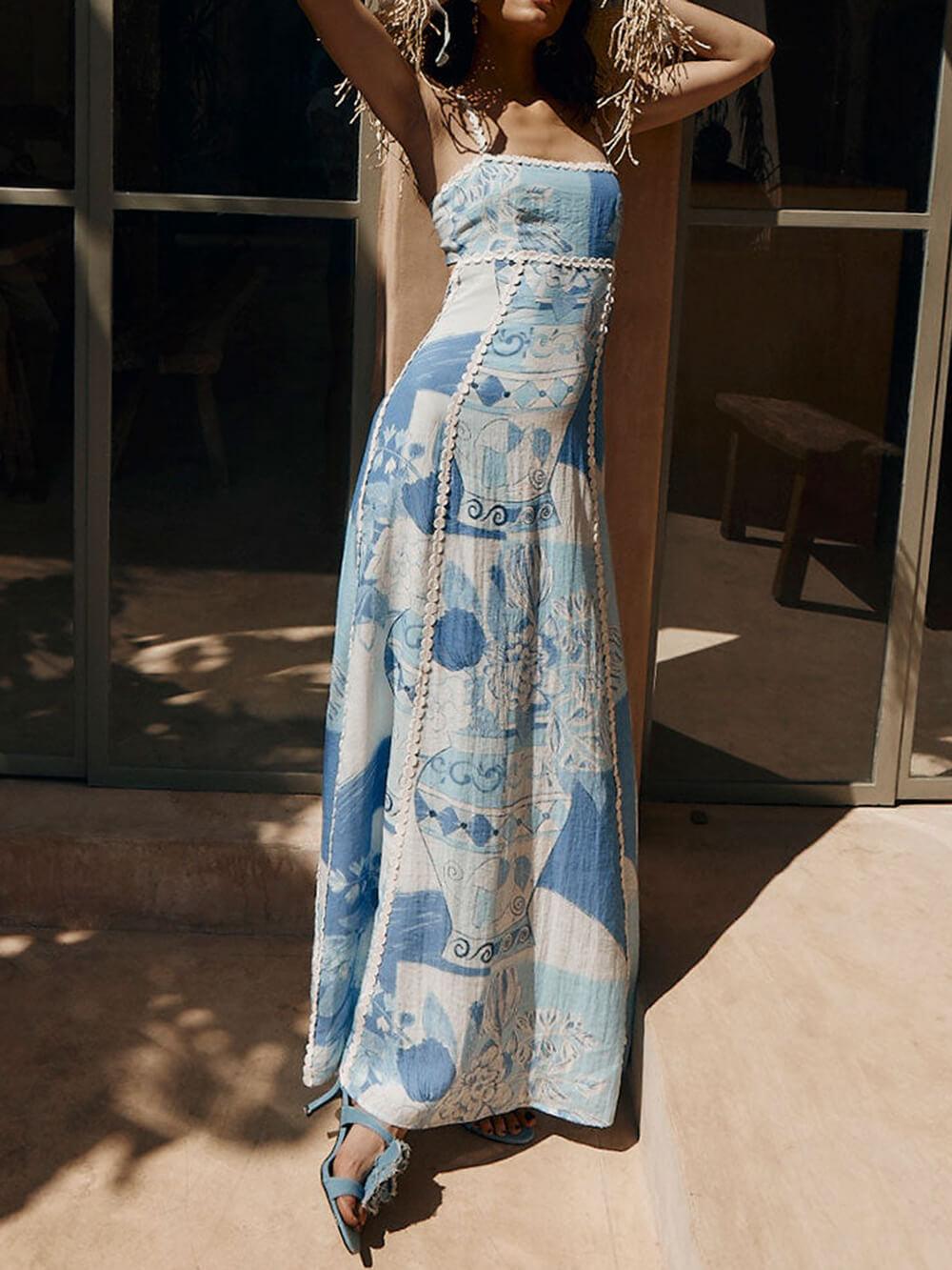 robe-longue-femme-evasee-en-dentelle