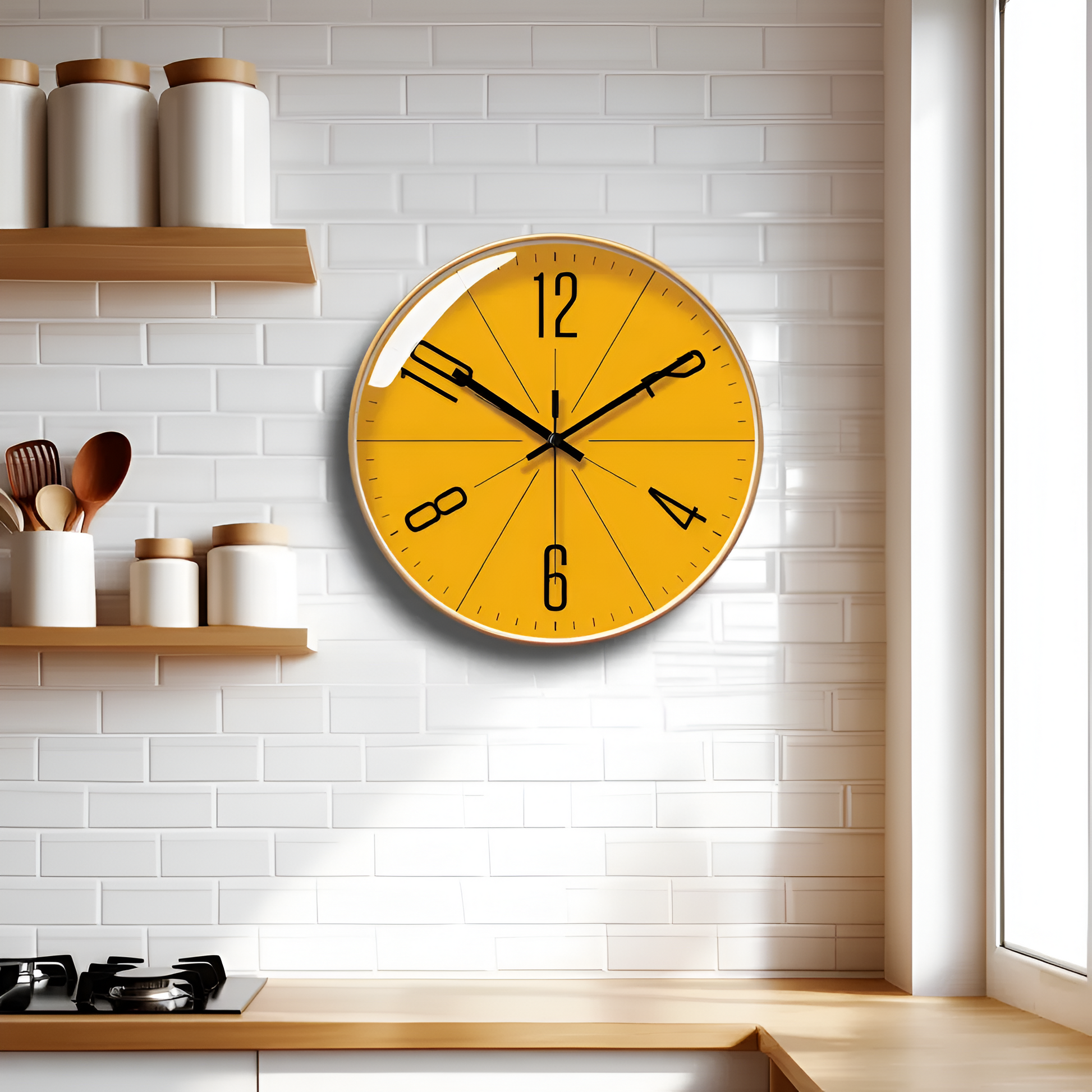 horloge-murale-design-jaune-elegante