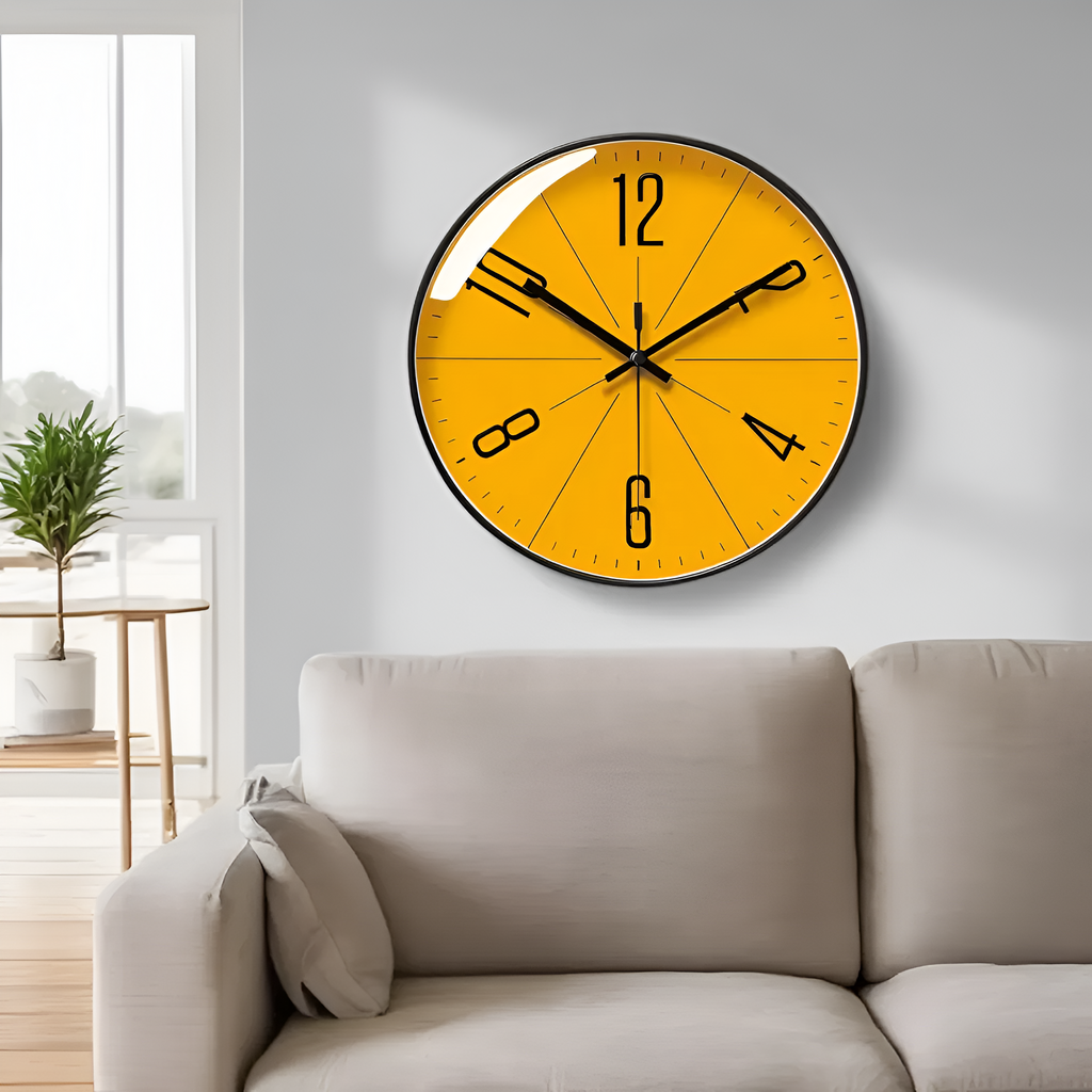 horloge-murale-design-jaune-elegante