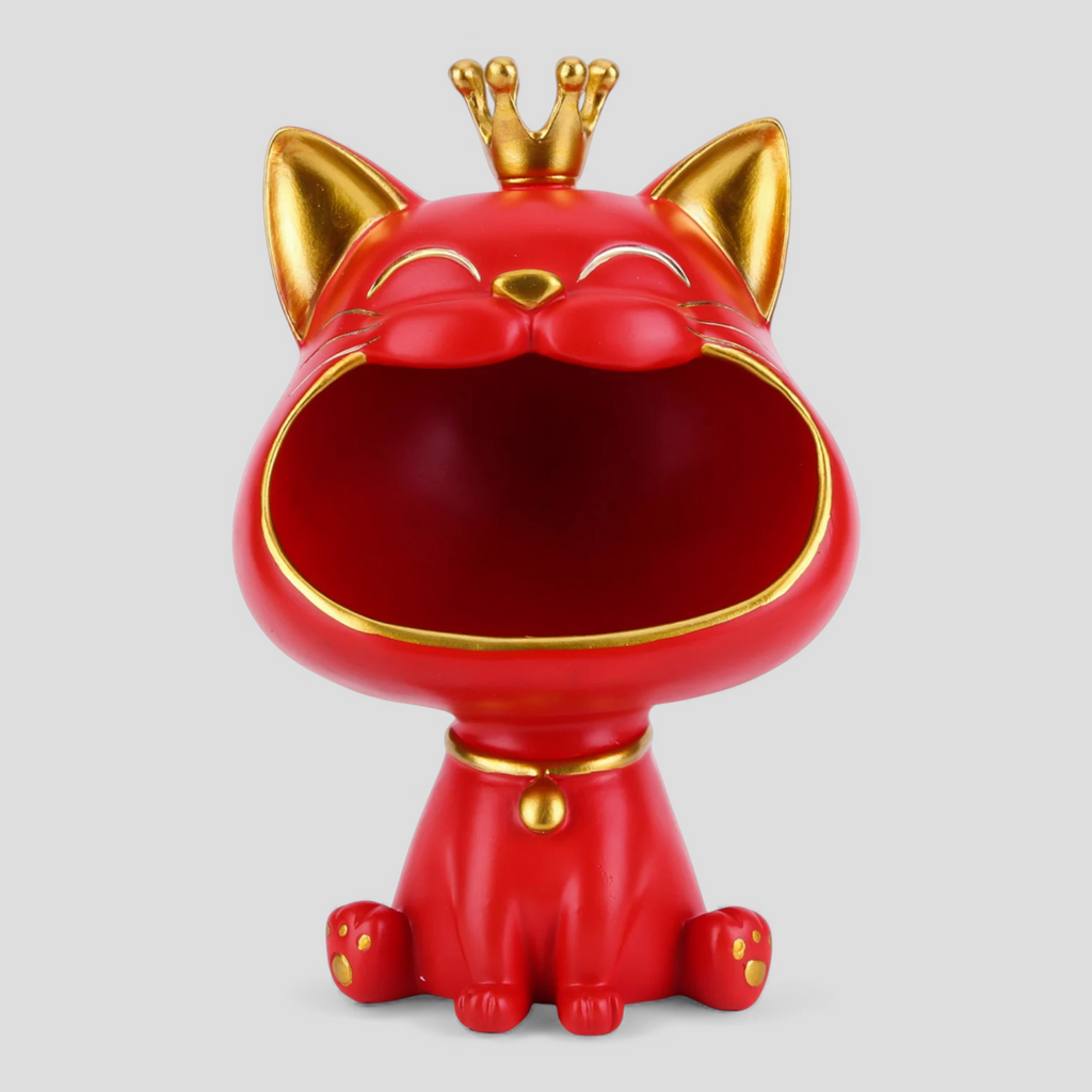 statue-decoration-de-chat-en-resine