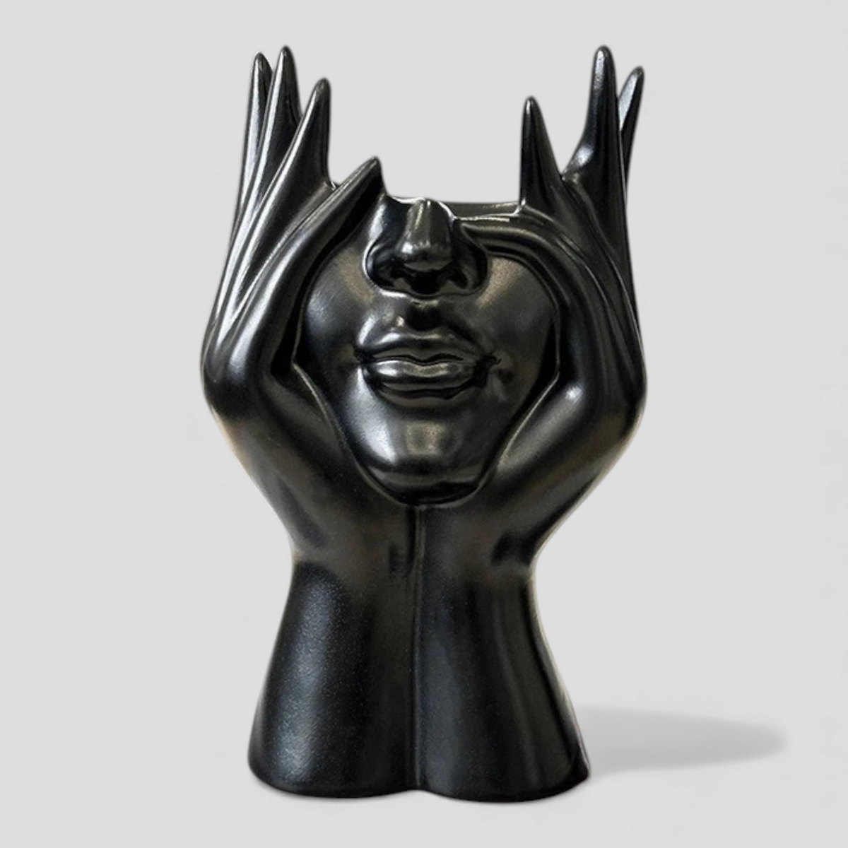 Rangement et organisateurs de beauté : Organisateur de Cosmétiques - Sculpture Abstraite en Résine (Noir/Doré) dans de Marche Lino