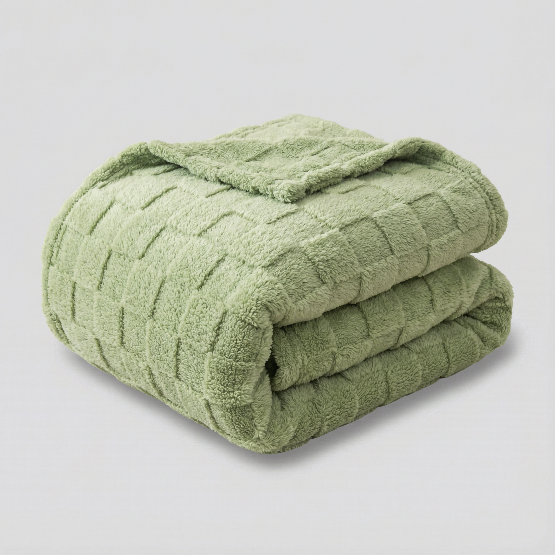 couverture-douce-a-carreaux-pour-lit