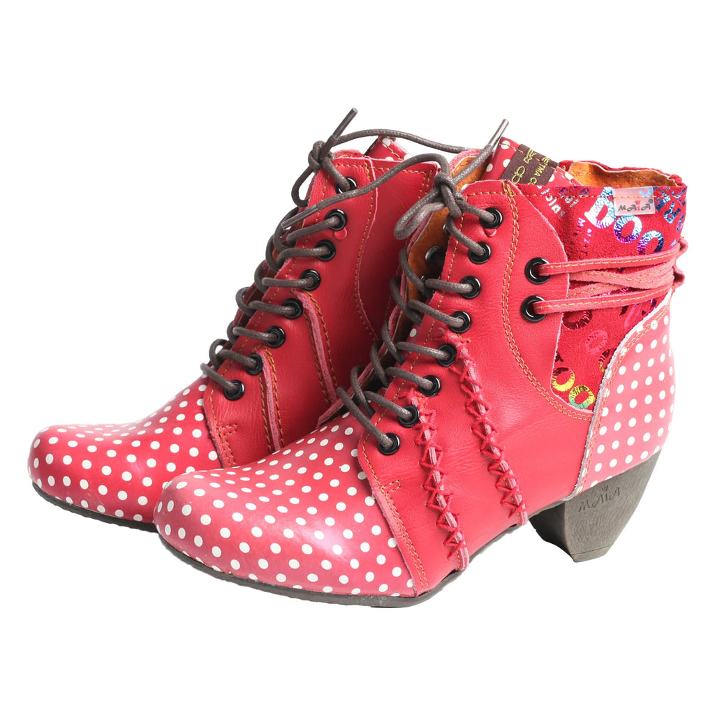 bottes-femme-elegantes-a-pois-multicolores