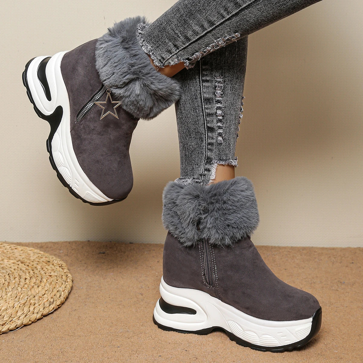 bottes-hiver-femme-confortables-avec-doublure-douce