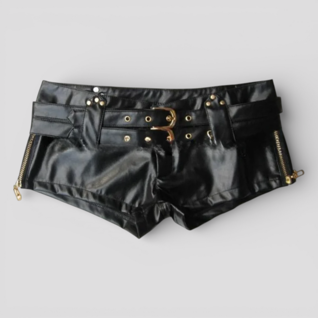 shorts-femme-sexy-en-cuir-noir