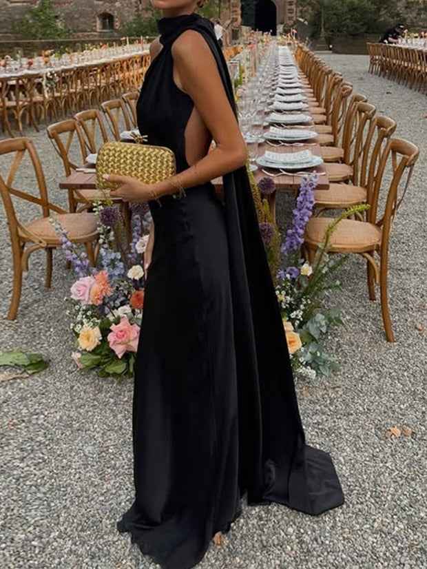 robe-longue-elegante-femme-sans-manches