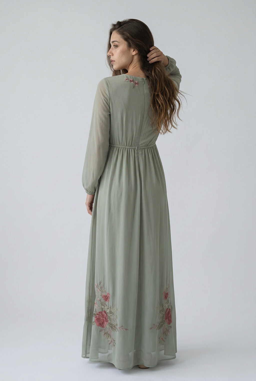 robe-longue-femme-elegante-imprimee-floral