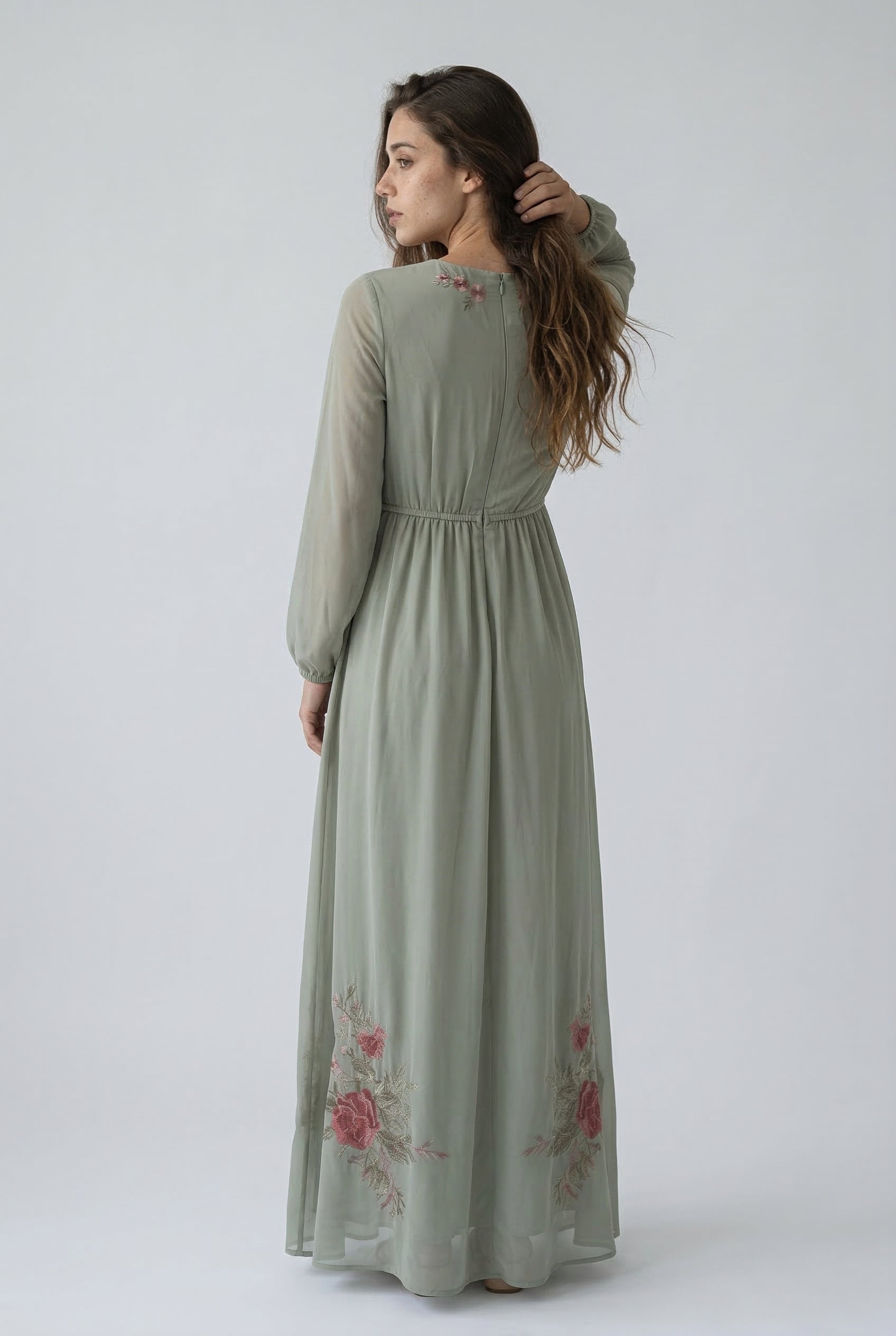 robe-longue-femme-elegante-imprimee-floral