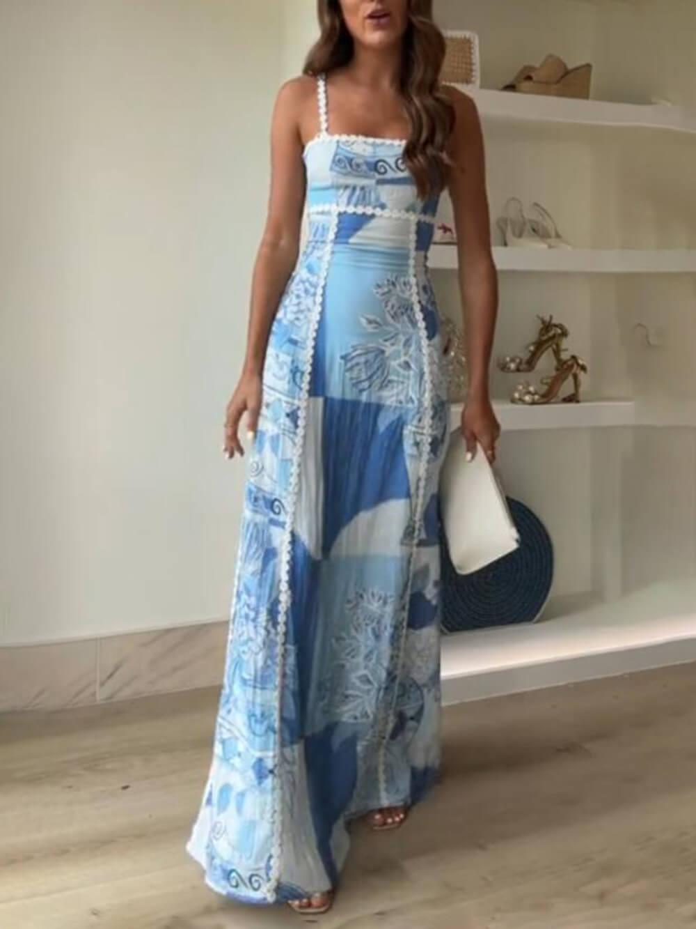 robe-longue-femme-evasee-en-dentelle