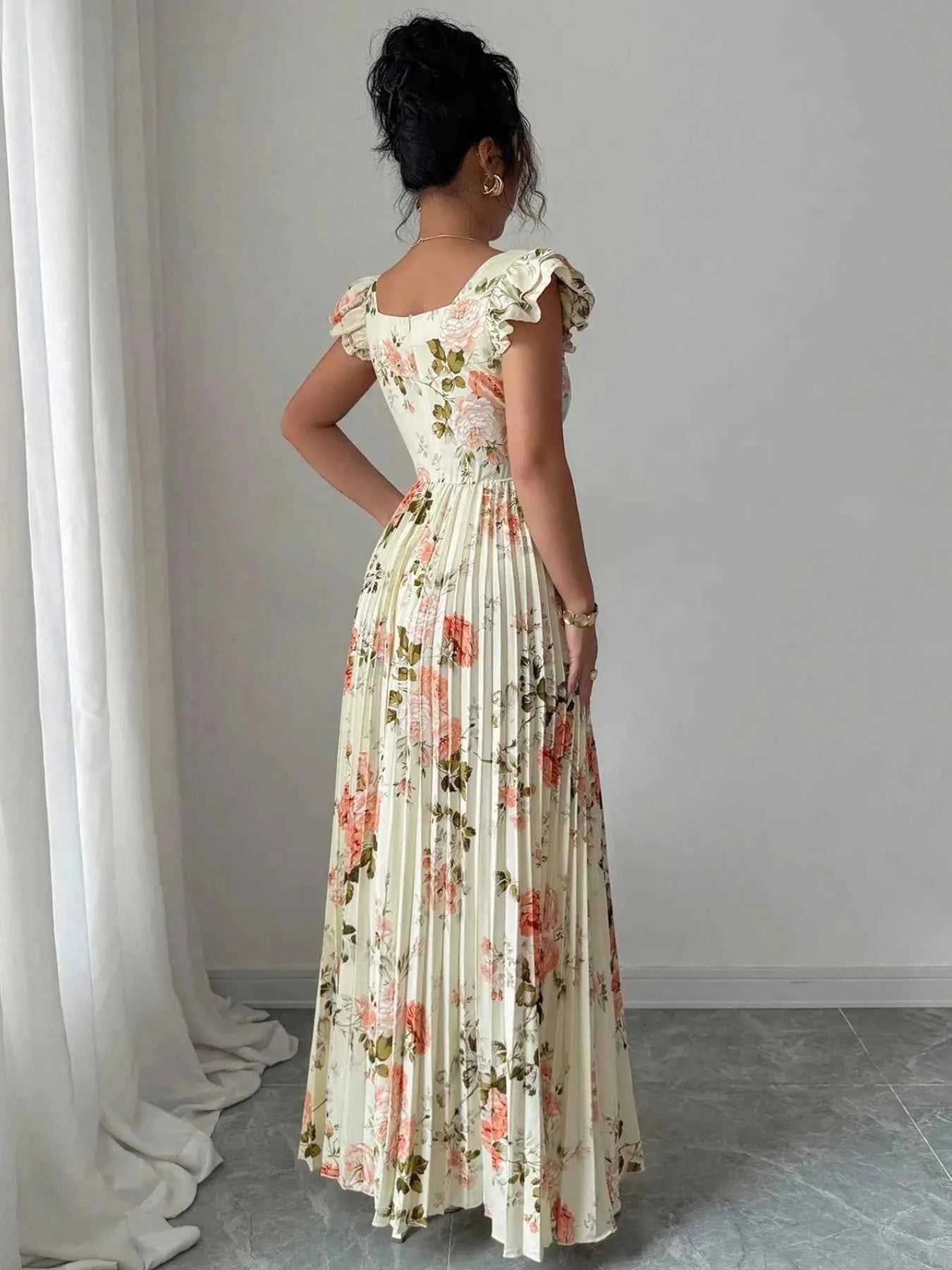robe-femme-imprimee-elegante-caraco